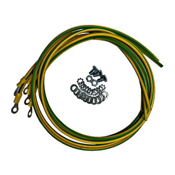 Grounding Kit, Washers enclosed, 5 Cables signed with "1-3" image 1
