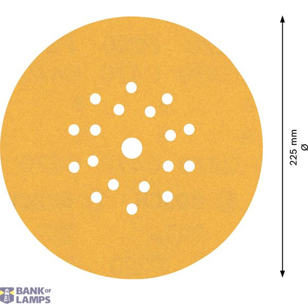 EXPERT C47 Sandpaper with 19 holes for Drywall Sanders 225 mm, G 22 25-pc image 2