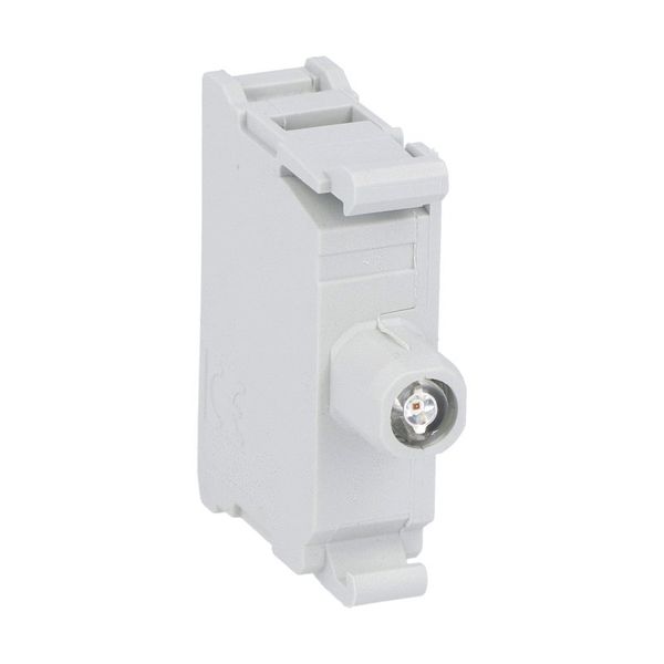 LED integrated lamp-holder, flashing light Ø22mm Platinum series, screw termination, 185...265VAC. Blue image 1