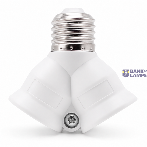 Lamp Holder Y-Type Adapter E27 White image 2
