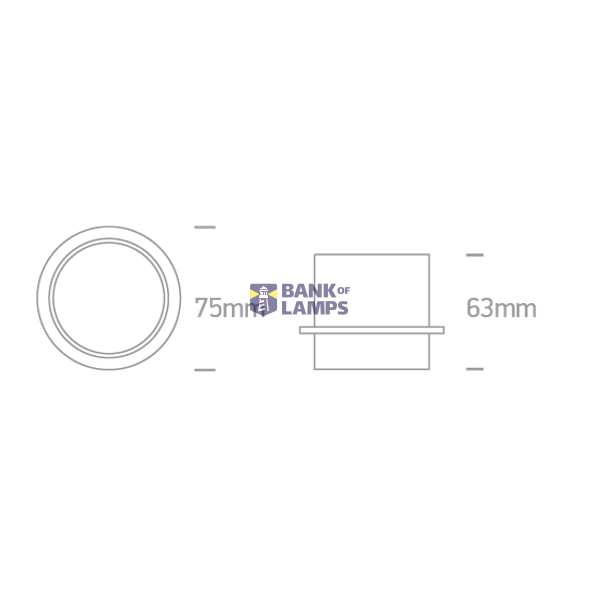 WHITE GU10 10W DARK LIGHT image 2