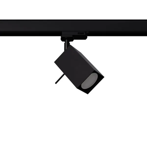 TRACK SPOTLIGHT 3 PHASE MOVABLE MERIDA BLACK GU10 image 1