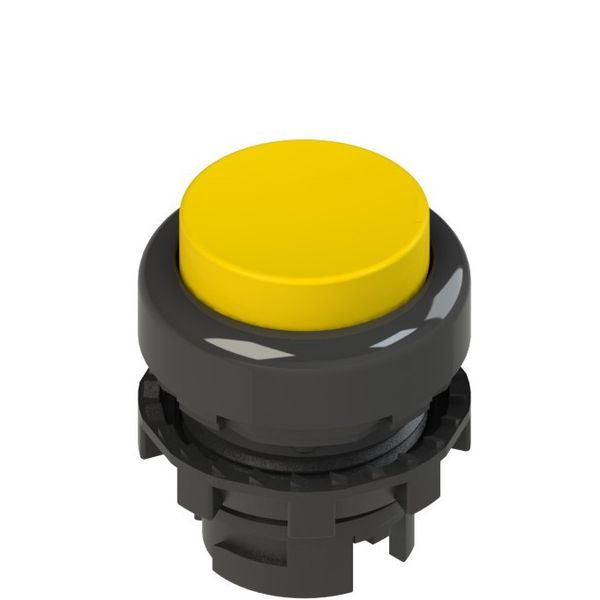 Spring-return yellow projecting pushbutton image 1