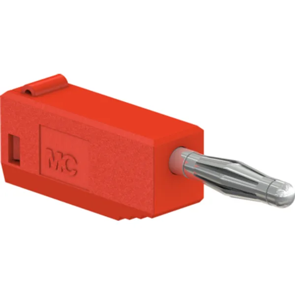 2 mm plug, solder connection, 0.5 mm², red, 22.2617-22 image 1