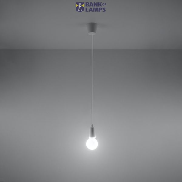 HANGING LAMP DIEGO 1 WHITE E27 1X60W IP20 image 6