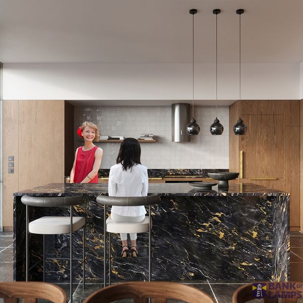 CHANDELIER ALINO 3 BLACK E27 3X60 IP20 image 6