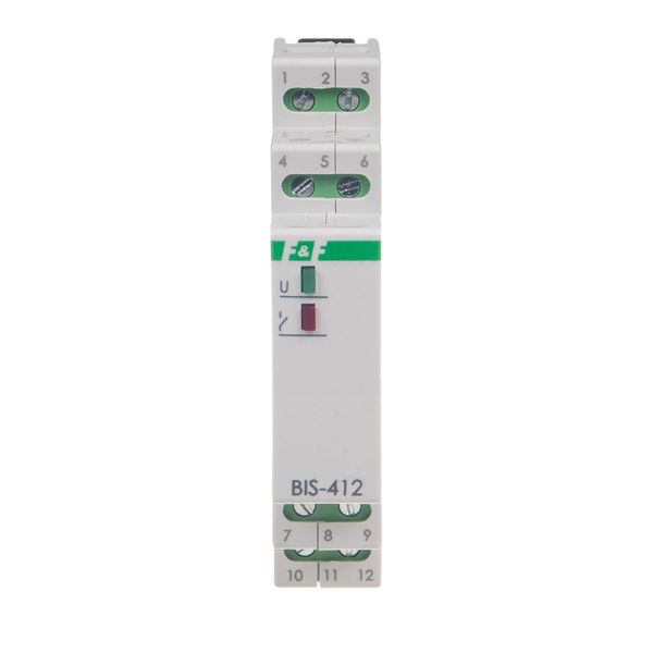 Bistable group relay, for DIN rail, with inrush relay 160A/20ms 24V; BIS-412-LED-24V image 2