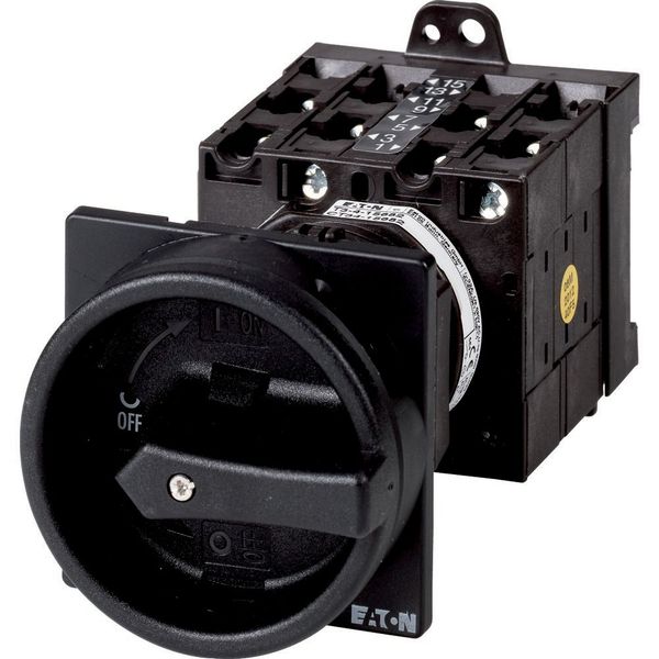 T3-1-8200/V/SVB-SW Main switch, T3, 32 A, rear mounting, 1 contact unit(s), 1 pole, STOP function, With black rotary handle and locking ring, Lockable in the 0 (Off) pos image 3