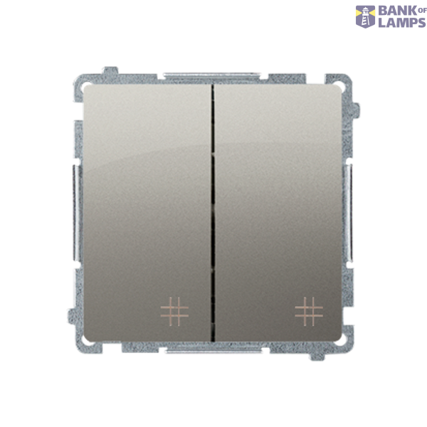 Double intermediate switch, (module), 10AX, quick connection image 1