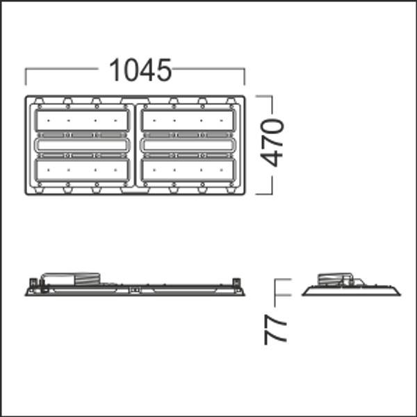CR2 L35k-840 PC NBCG LDO WH - LED high-bay luminaire image 2