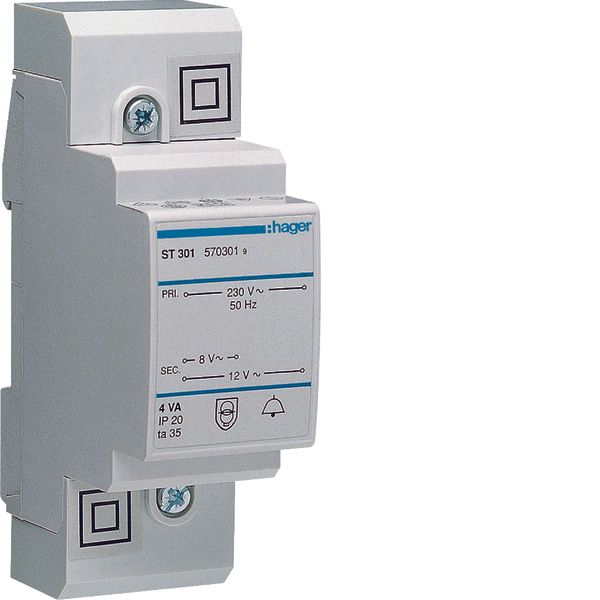 Bell transformer 4VA 230/8-12V image 1