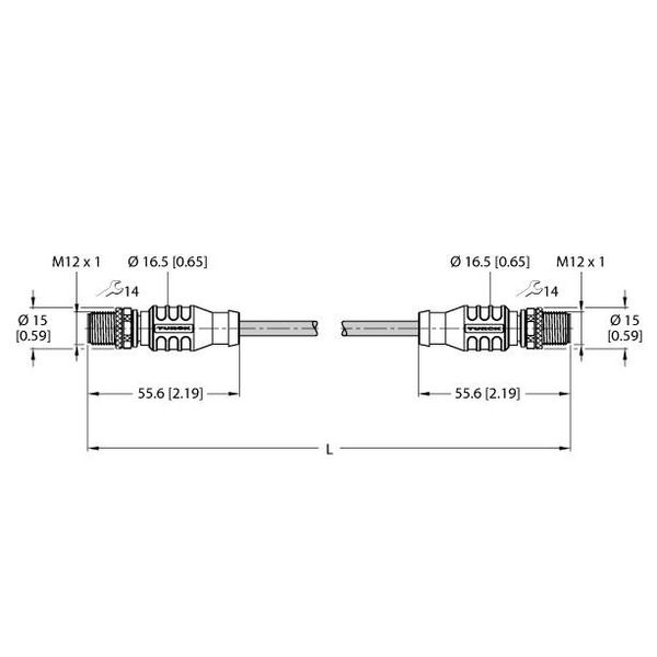 Industrial Ethernet Cable Extension Cable   RSSD-RSSD-4422-15M image 1