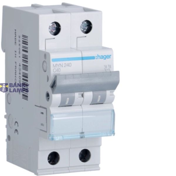 Circuit breaker 4500A 2P curve C 40A 2M image 1