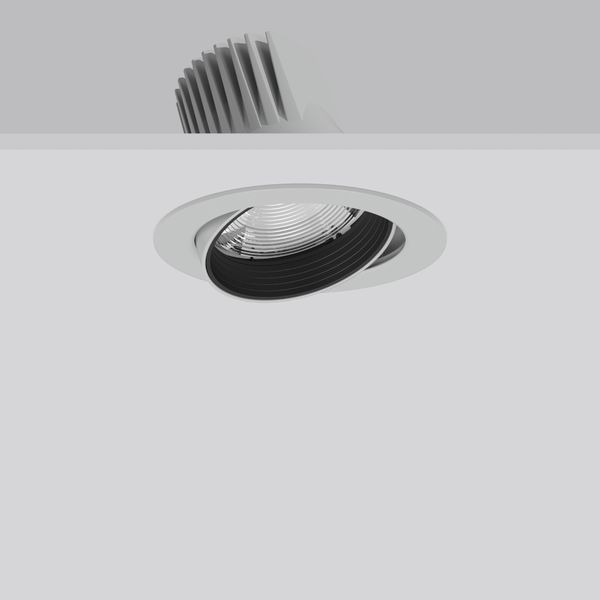 RONDOS maxi, 25 W, 2750 lm, 930, silver, on/off Recessed projectors, D image 2