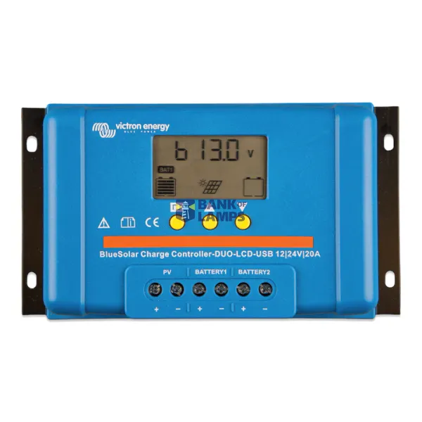 Victron Energy Solar charge controller BlueSolar PWM-LCD&USB 12/24V-20A image 1