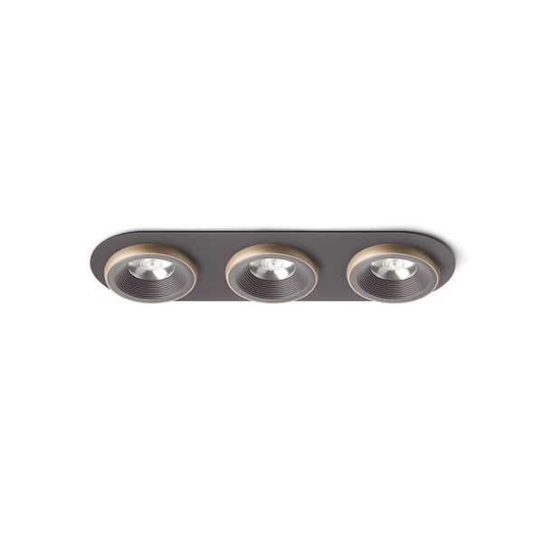 SHARM R III recessed brown/pearl gold 230V LED 3x10W 24° 3000K image 1