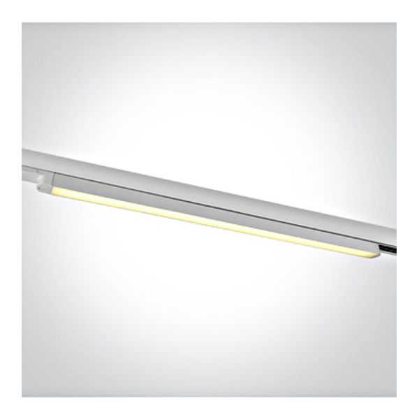 65025T/W/V WHITE 25W CCTV LINEAR TRACK LIGHT 100-240V image 1