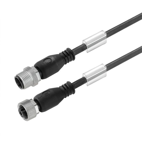 Sensor/actuator line, Connecting line, M12 / M12, Number of poles : 5, 30 m, pin, straight - socket, straight, Shielded: No, LED: No, Sheath material: PUR, Halogen: No image 1