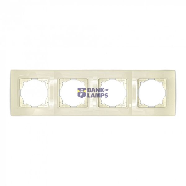 Linnera-Rollina Four Gang Frame Beige image 2