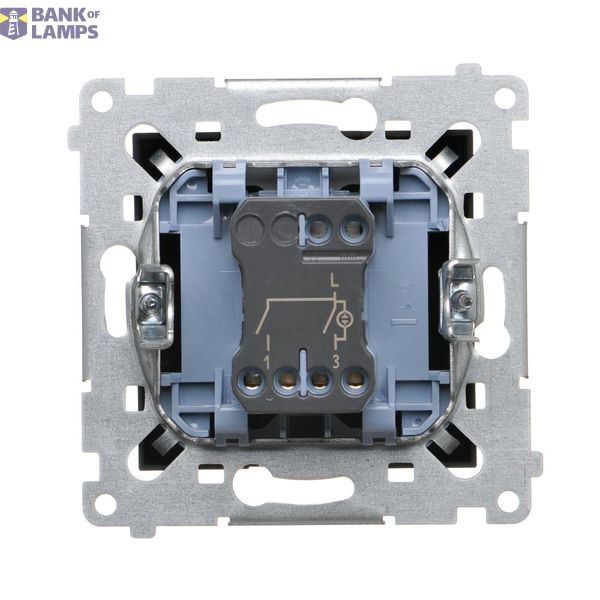 Single socket outlet without earthing, with shutters, (module), 16A, 250V, Screw, Gold matt, metalic image 1