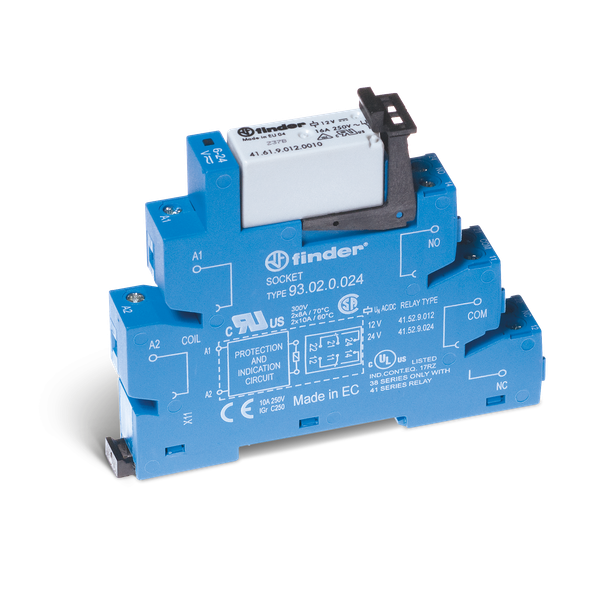 Rel. interface EMR screw 14mm.1CO 16A/24VDC SEN/AgNi (38.01.7.024.0050) image 2