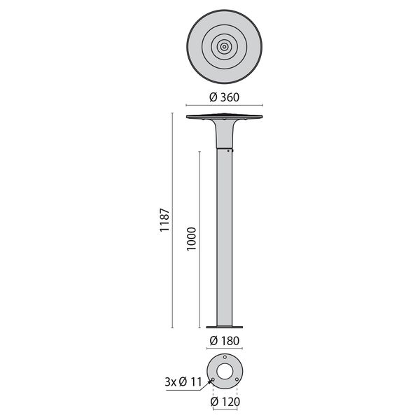 MINI POST6L PIN C/EW DIM1/10V11W 840 image 10