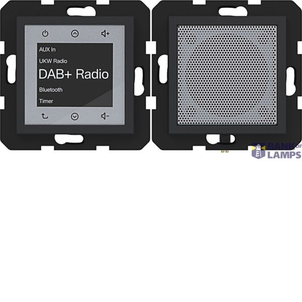 Touch radio DAB+, Bluetooth with speaker, A.x/C.x, matte night black image 1