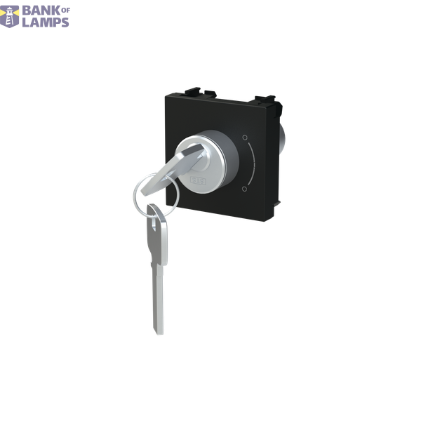 Key switch 2 positions - 2M - Matt Black image 2