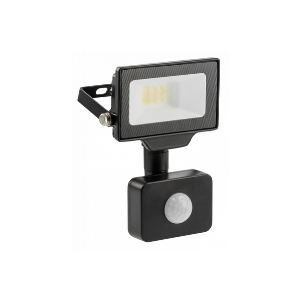 G-TECH LED Floodlight with motion sensor, 10 W, 1000 lm, 6000K, AC220-240V, IP65, 120°, black image 1