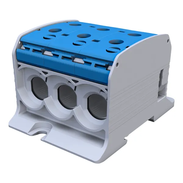 STB 95-3 Rail-mounted terminal block Al/Cu 87560 SIMBLOCK blue image 1