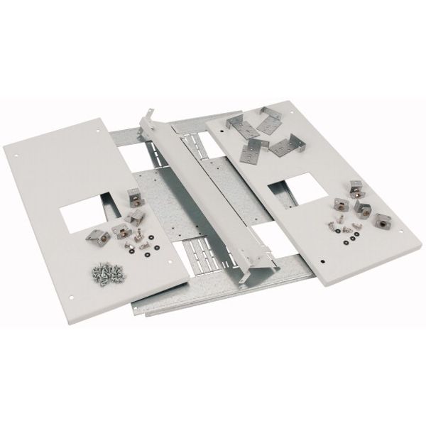 XMN430602 Mounting kit, 2xNZM4, 1600A, 3p, fixed version, W=600mm, grey image 1