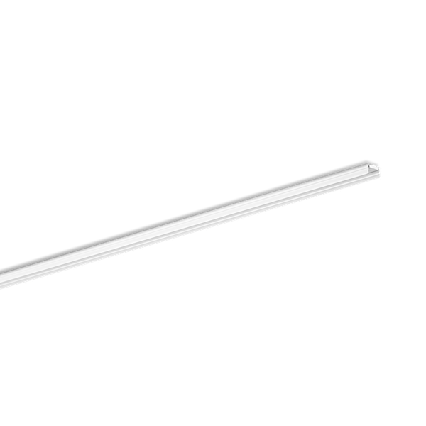 Surface-mount aluminium profile for 1 LED-strip, flaches U-Profil SMALL, weiß, Länge 2m image 3