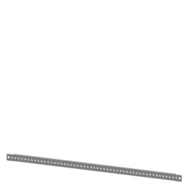 SIVACON, mounting rail, compact for door width 800 mm, L: 666 mm, zinc-plated image 1