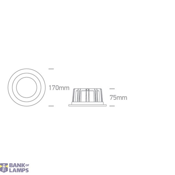 WHITE 20W CCTV IP20 60deg 230V image 2