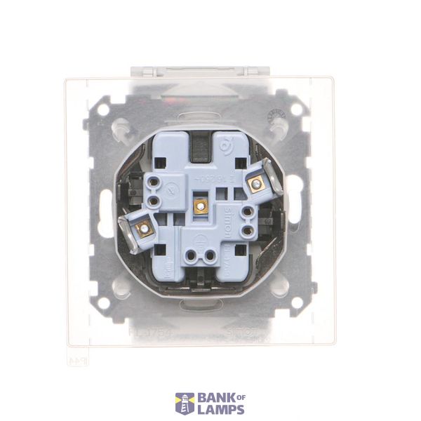 Sealing insert for double IP44 switches, white image 1