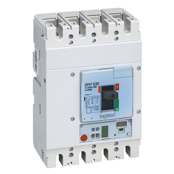 DPX³630 power circuit breaker with S10 electronic release and measuring unit breaking capacity 36kA 400V~ - 4P - 500A image 1