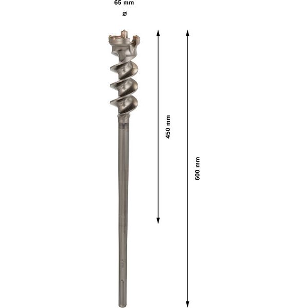 Breakthrough drill bit SDS-max-9 65 x 450 x 600 mm image 2