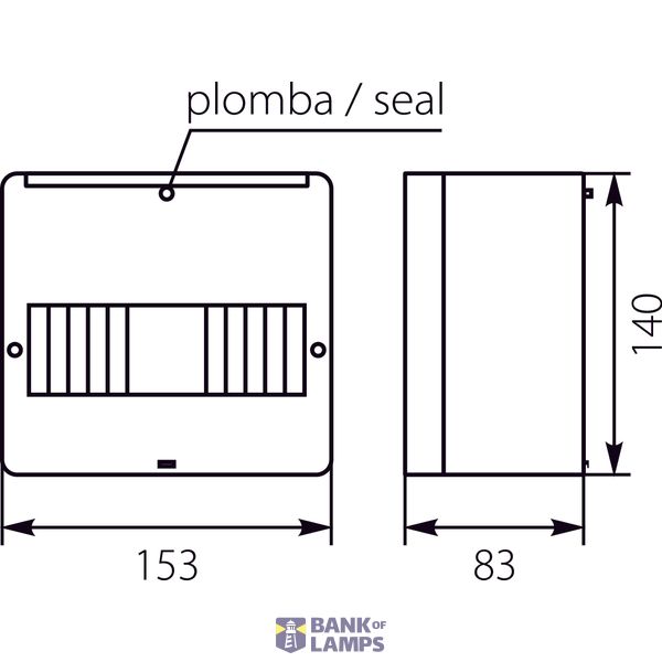 Surface-mounted distribution board - RM 7S (N+PE) image 2