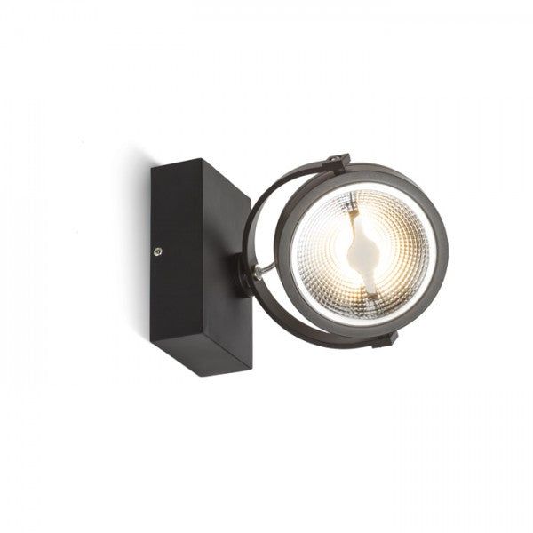 KELLY LED I DIMM wall black 230V LED 12W 24° 3000K image 1