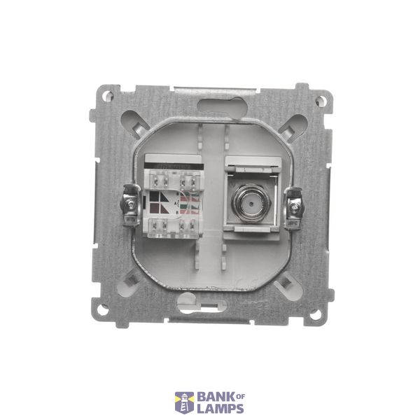 Double intermediate switch, 10AX, black matt image 1