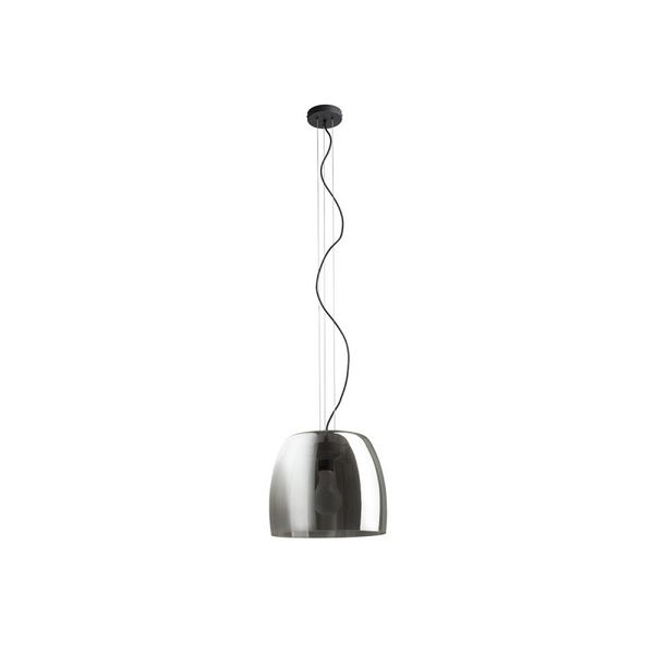 ORLANDO 35 pendant smoke-colored glass/black 230V LED E27 24W image 1