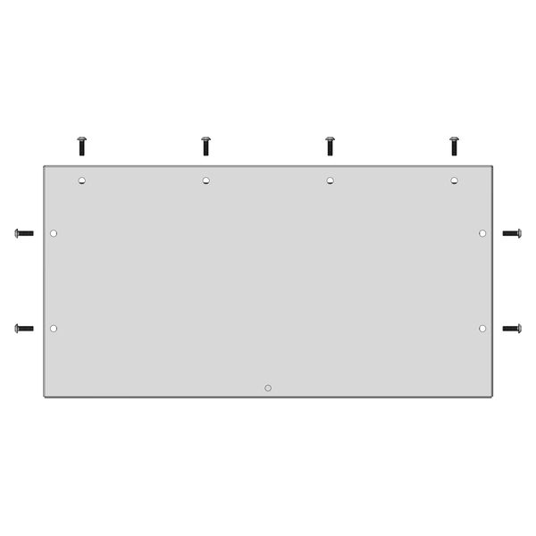 WSA Blind gland plate type I, gland plate cutout W420 D200mm image 1