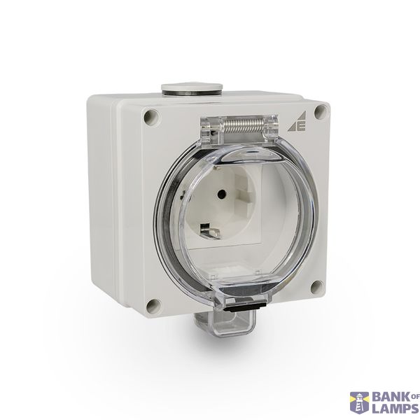 Hermetic Socket 2P+Z Schuko GHNS IP66 image 1
