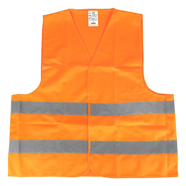 Safety vest orange with certificate AMIO-03986 image 1