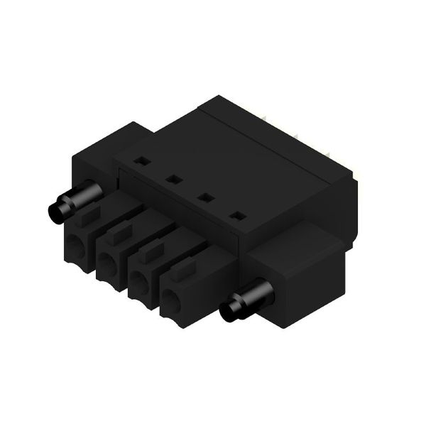 PCB plug-in connector, female plug, 3.81 mm, Number of poles: 4, 180°, PUSH IN with actuator, Clamping range, max. : 1.5 mm², Box image 1