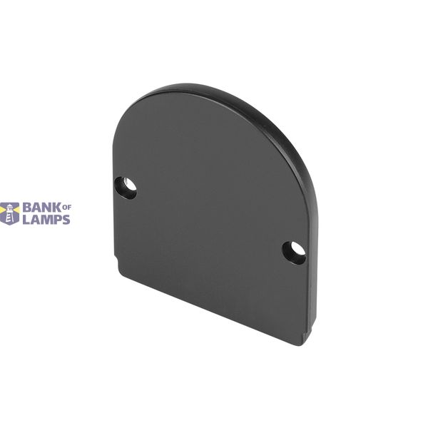 GLENOS end cap for industrial profile dome,matt black,2 pcs. image 1