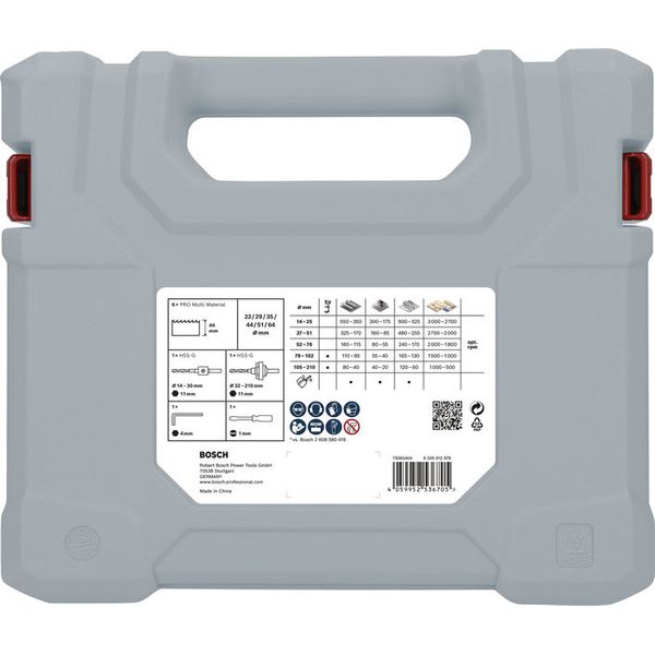 PRO Multi Material Hole Saw Set - Standard Arbour image 1