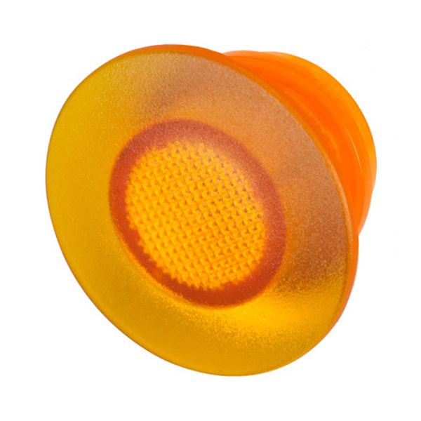 Orange lens for illuminated mushroom push-button Ø 35 image 1