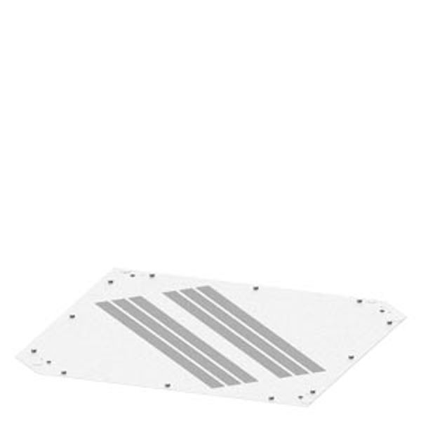 Roof plate for corner cubicle, IP40 D: 800 mm image 1