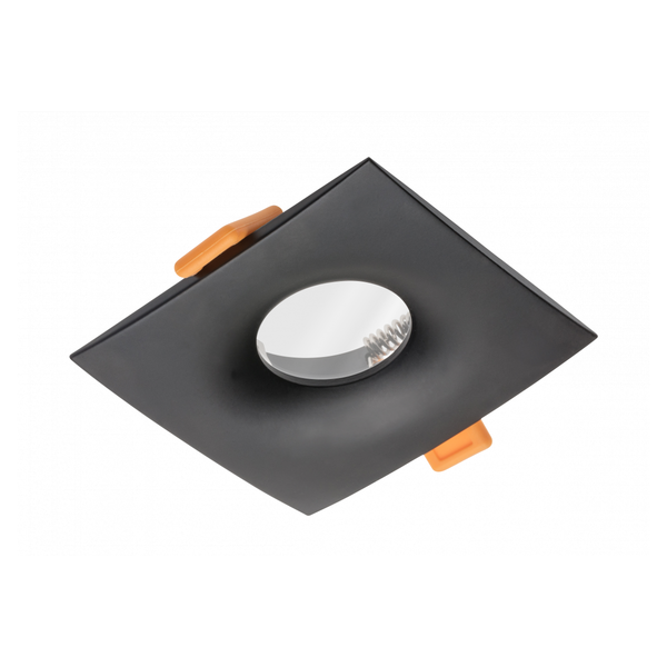 Spot luminaire housing ALESSIO, IP54, square, black image 1